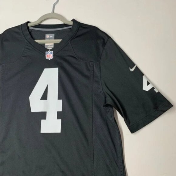 Men Large Black   Derek Carr #4 On Field - Picture 7 of 7